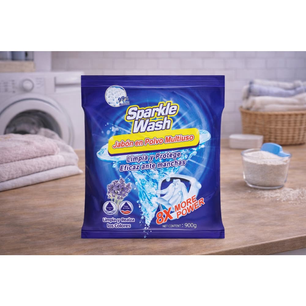Detergente en polvo Sparkle Wash (900 g / 1.98 lb) - 5