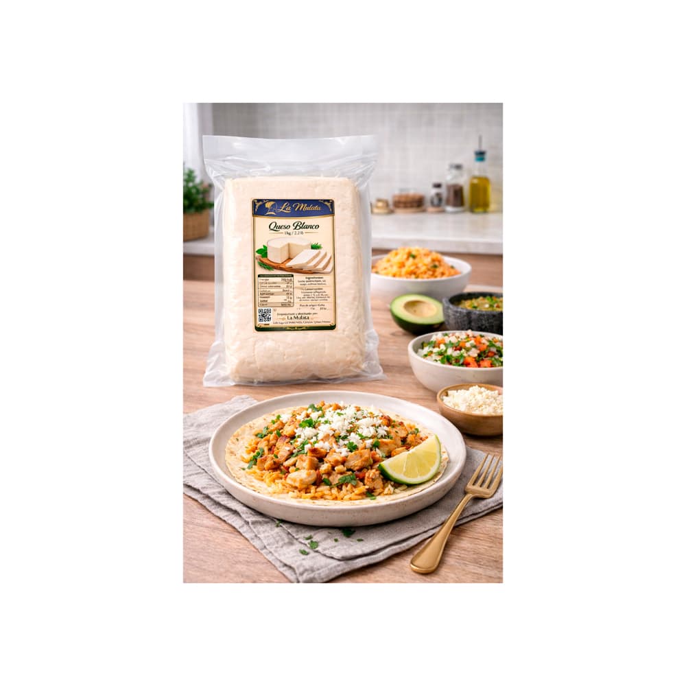Queso blanco La Mulata (1 kg / 2.2 lb) - 3