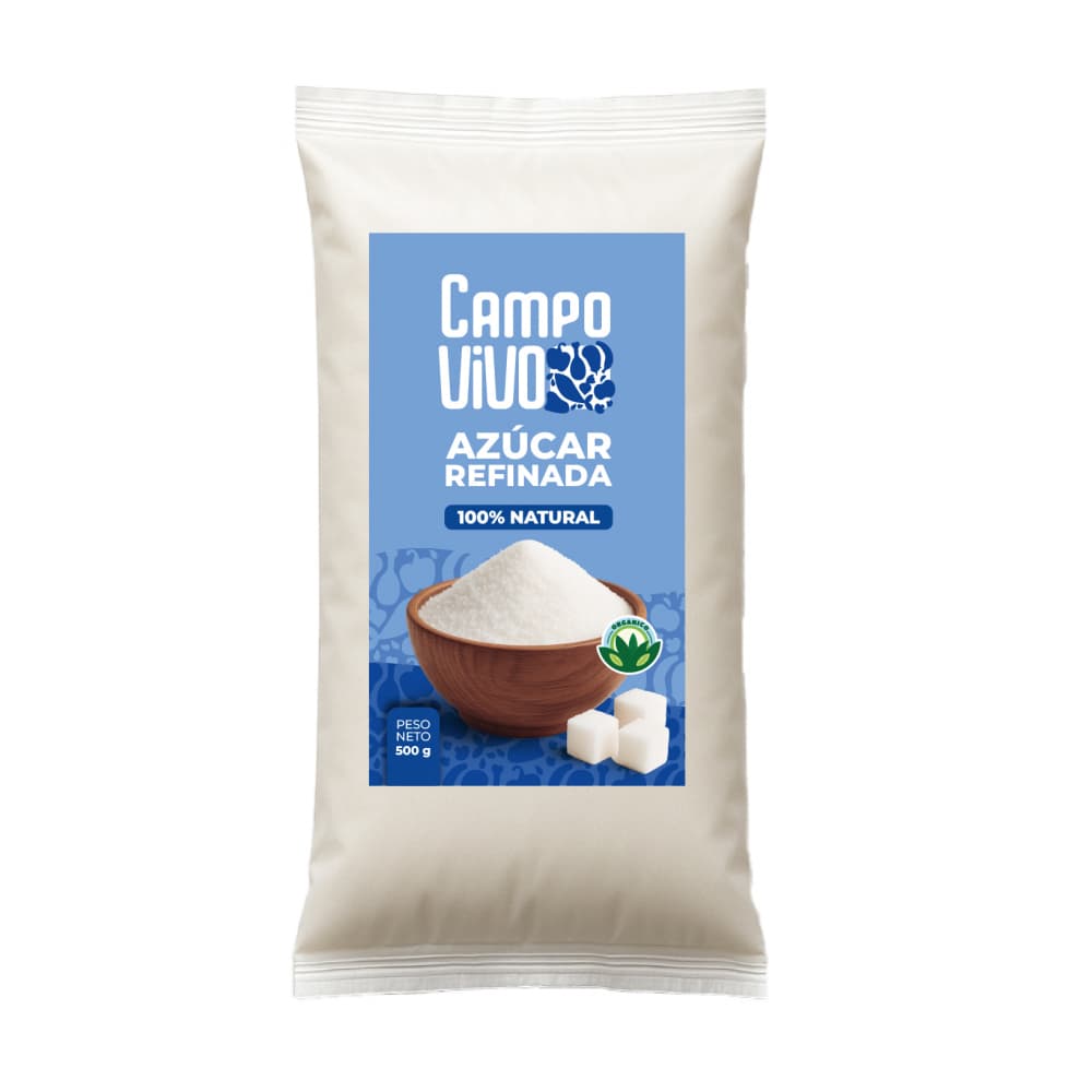 Azúcar blanca refinada Campo Vivo (500 g / 1.1 lb)