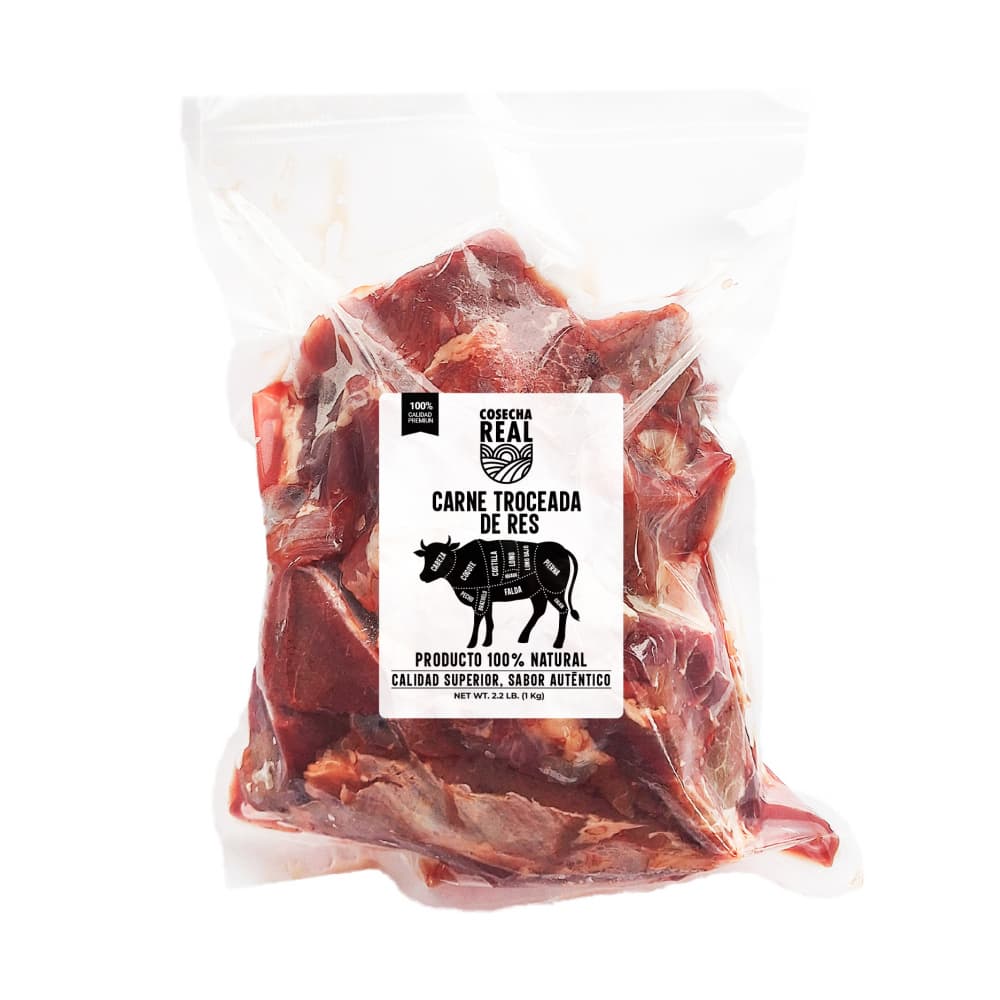 Carne troceada de res Cosecha Real (1 kg / 2.2 lb) - 2