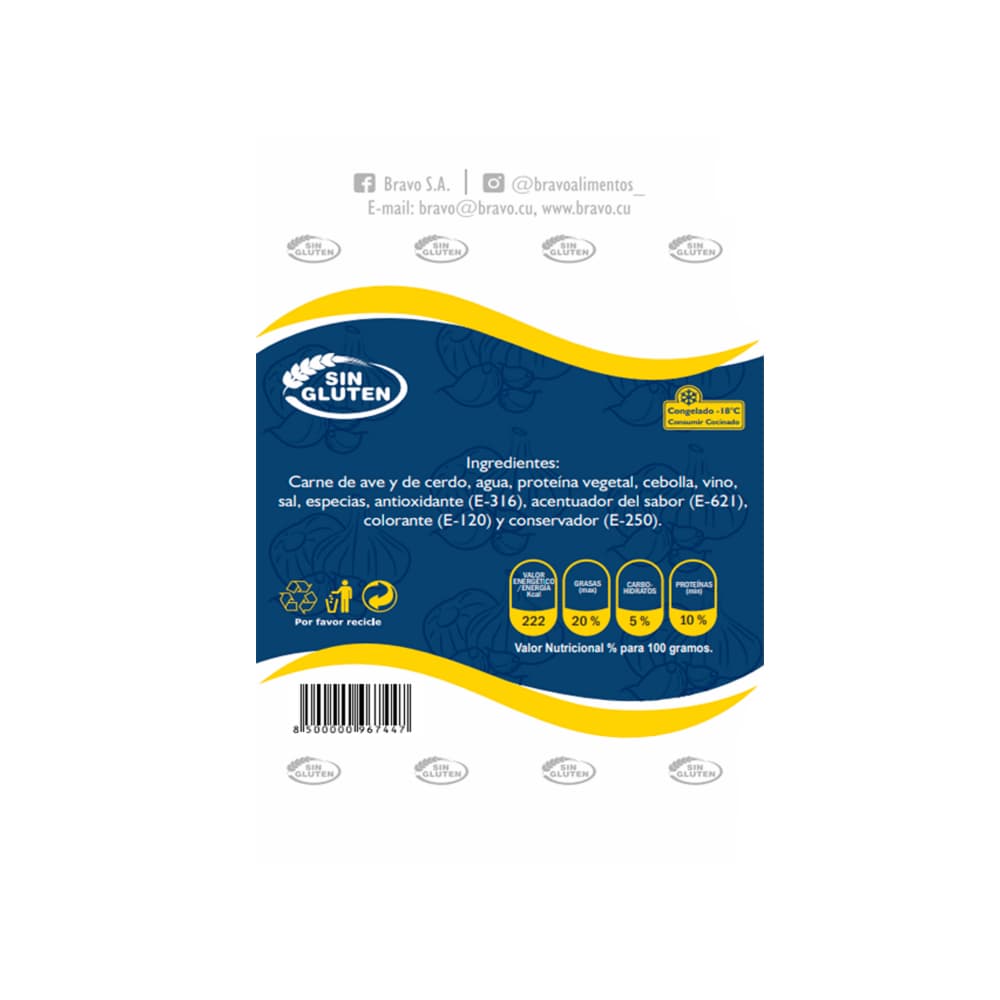 Picadillo mixto sazonado Bravo (1.2 kg / 2.64 lb) - 3