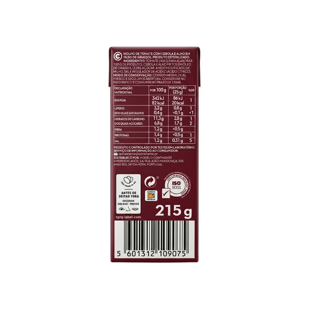 Tomate Frito Continente (215 g / 7.58 oz) - 2