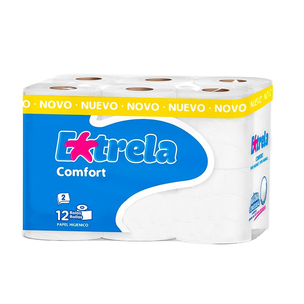 Papel sanitario Extrela Confort (12 U)