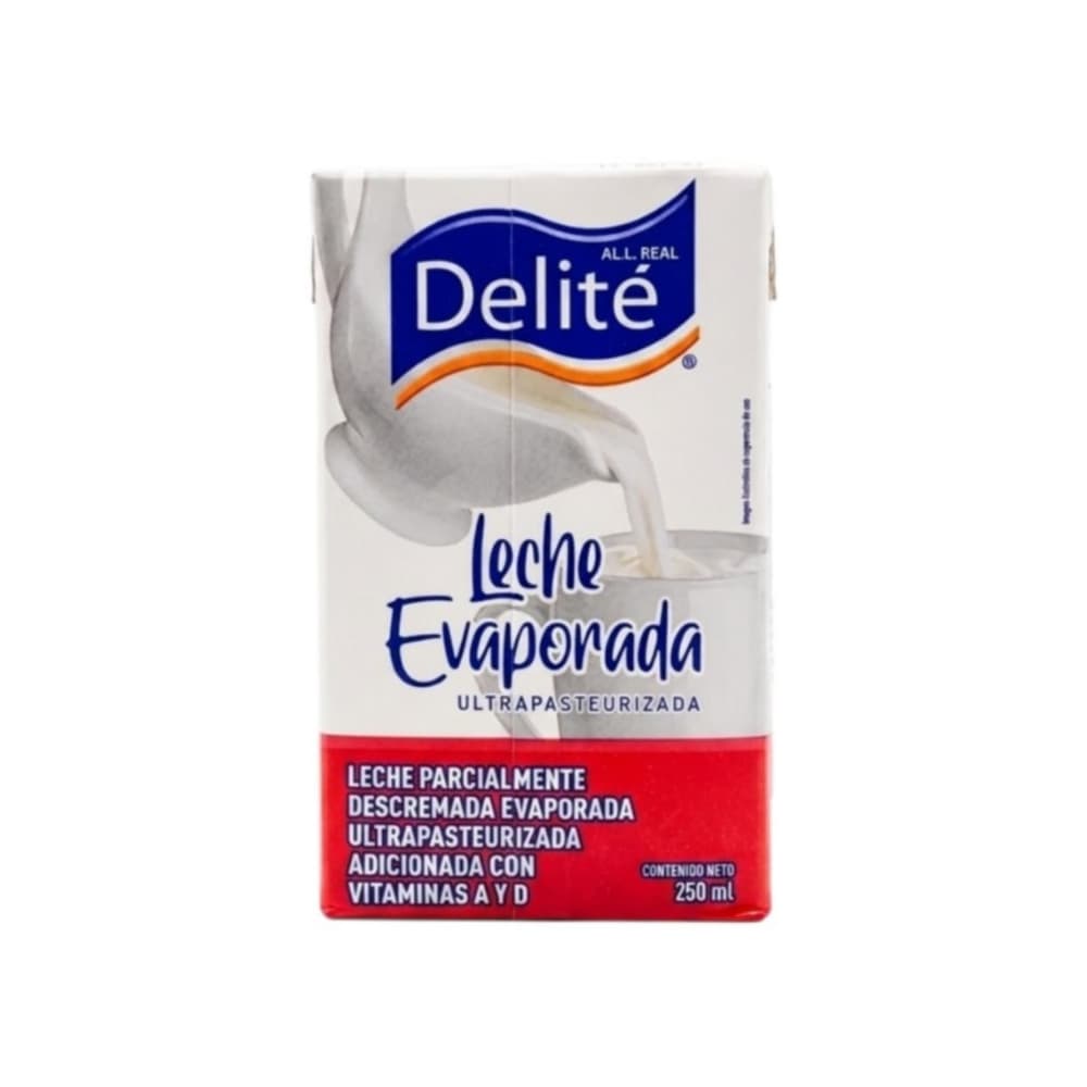Leche evaporada ultrapasteurizada Delité (250 ml) - 4