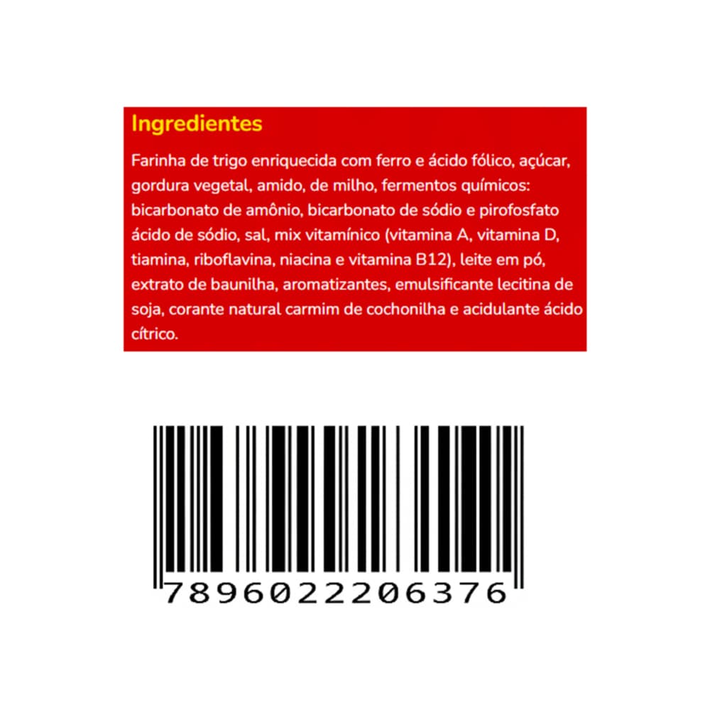Galletas de vainilla con relleno sabor a fresa Pica Pau Todeschini (115 g / 4 oz) - 6