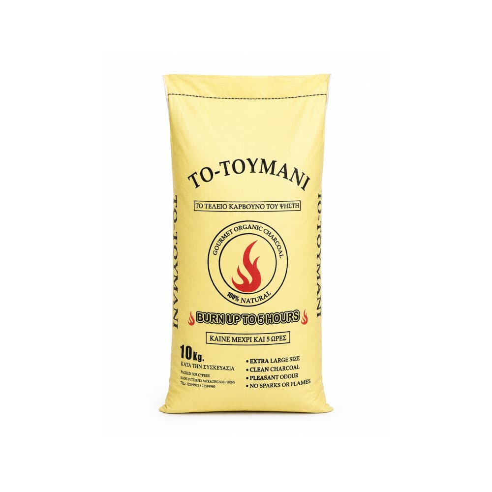 Carbón vegetal orgánico gourmet TO-TOYMANI (10 kg / 22 lb)