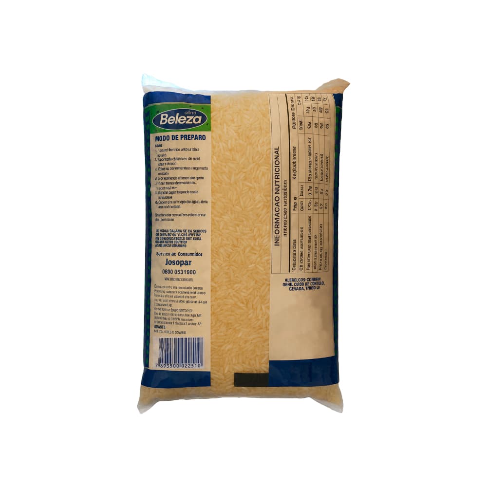 Arroz tipo 2 Beleza (1 kg / 2.20 lb) - 3