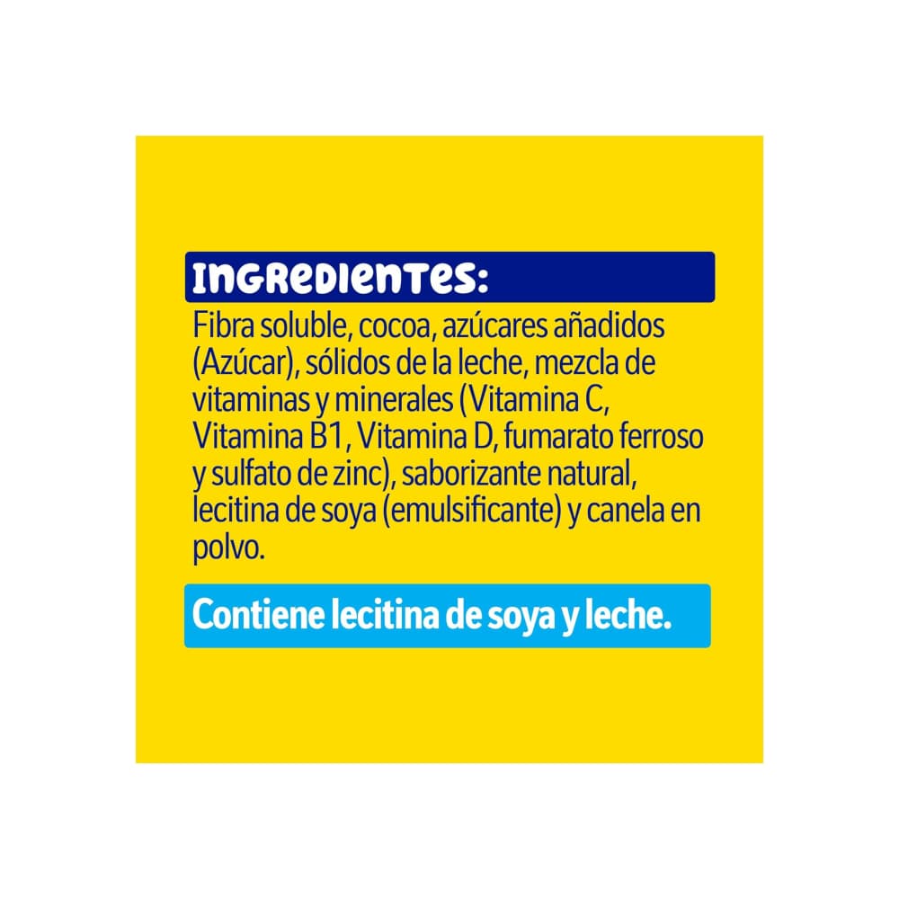 Alimento en polvo para preparar bebida fortificada con sabor a chocolate reducida en azúcar Nestlé Nesquik Plus (280 g / 9.88 oz) - 2