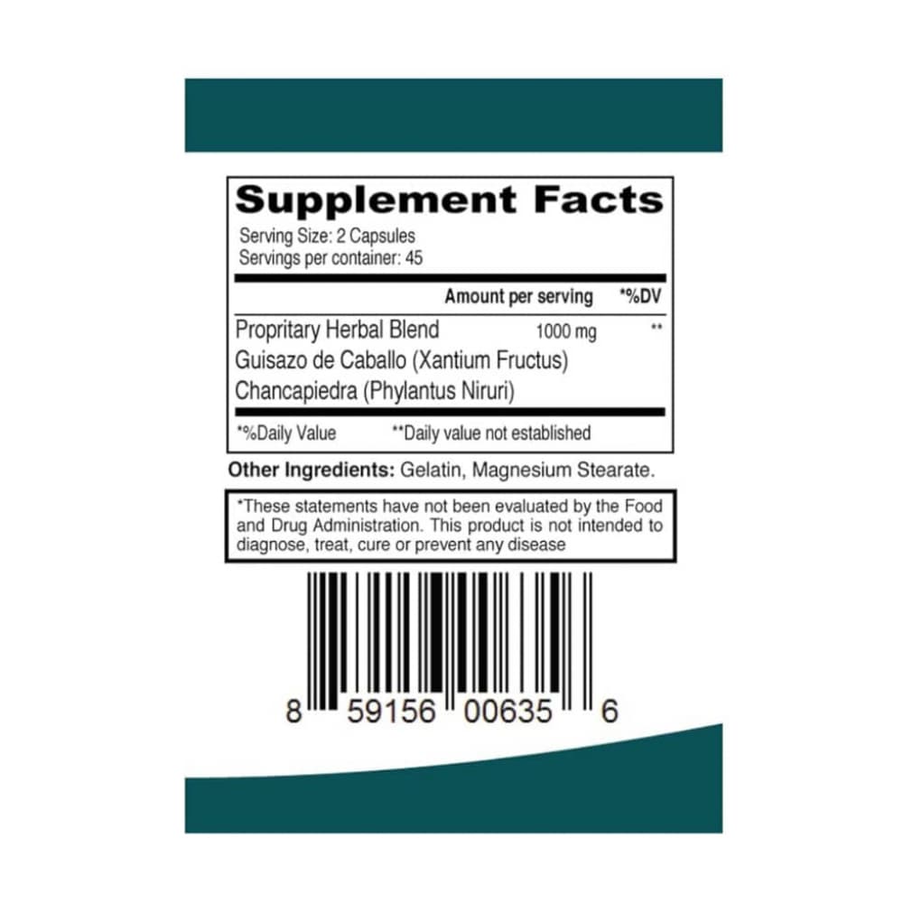 Guisazo de Caballo y Chancapiedra 500 mg Elp Essential (90 Cápsulas) - 2