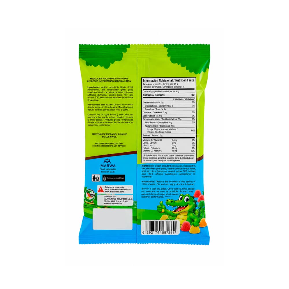 Gomitas con forma de cocodrilo Play (55 g / 1.94 oz) - 2