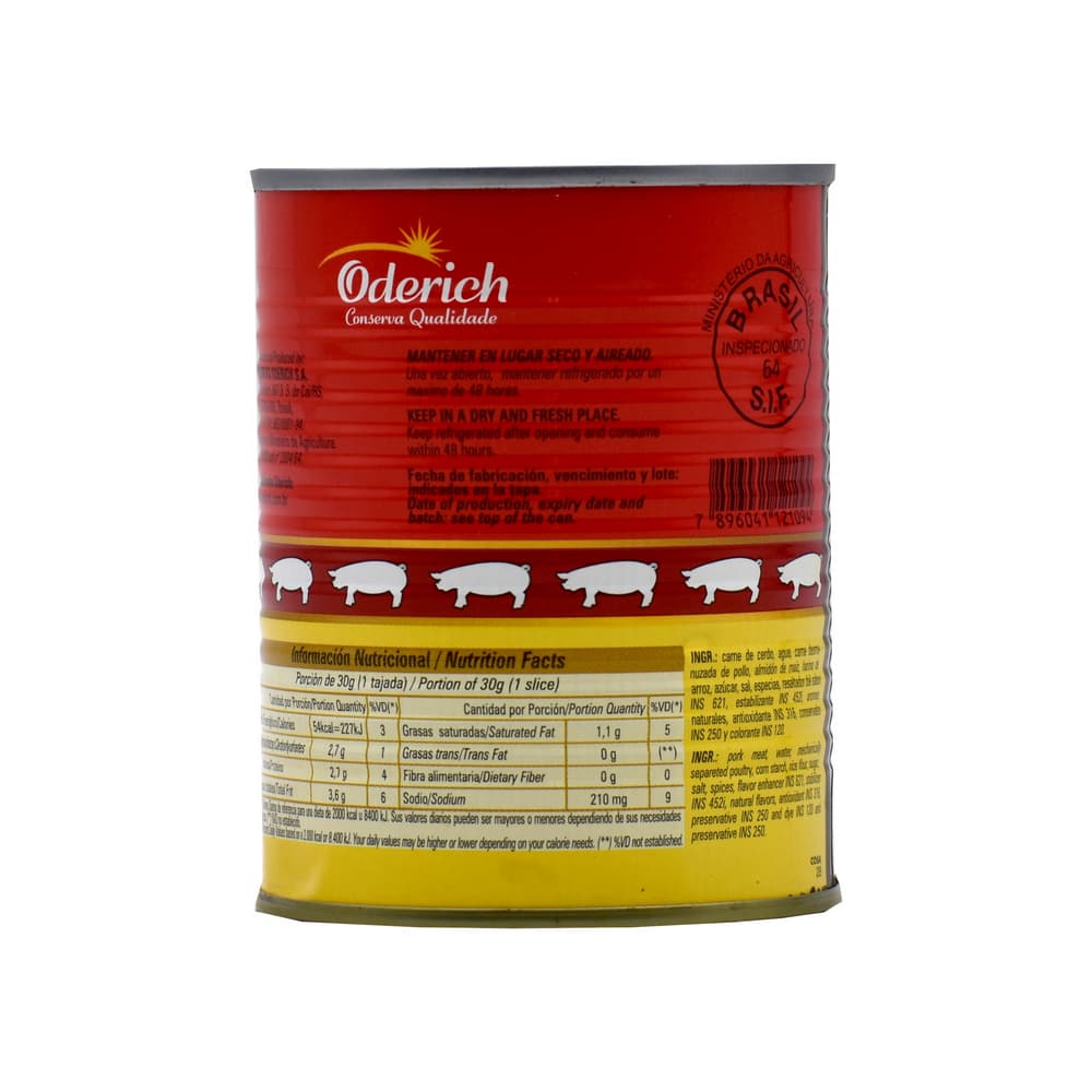 Jamonilla spam de cerdo Oderich (340 g / 11.99 oz) - 2