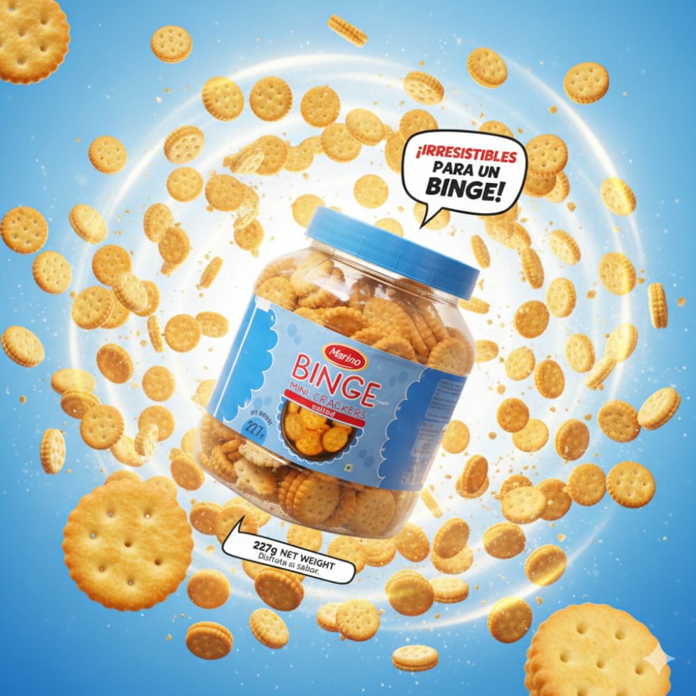 Mini galletas saladas Marino Binge (227 g / 8.00 oz) - 4