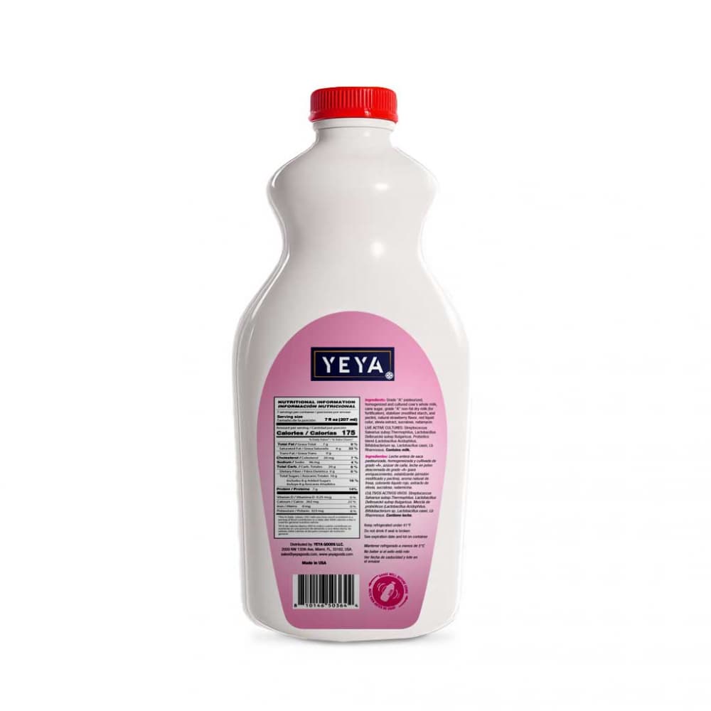 Yogurt de fresa con probióticos YEYA (1.54 L) - 2