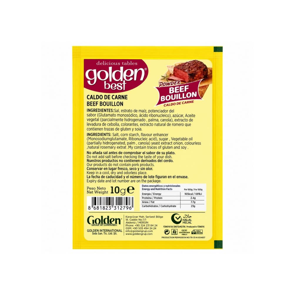 Caldo de carne Golden Best (10 g / 0.35 oz) - 2