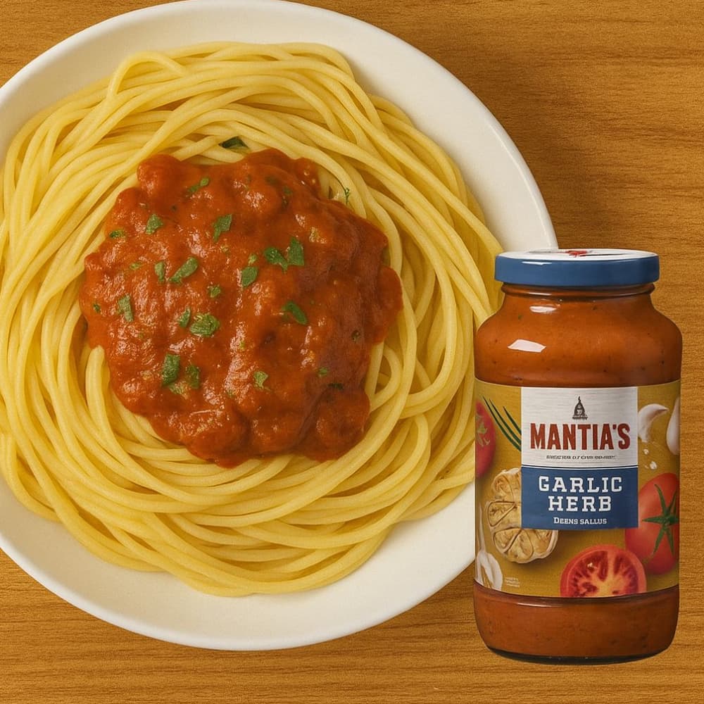 Salsa para pasta con ajo y hierbas Mantia's (680 g / 1.49 lb) - 4