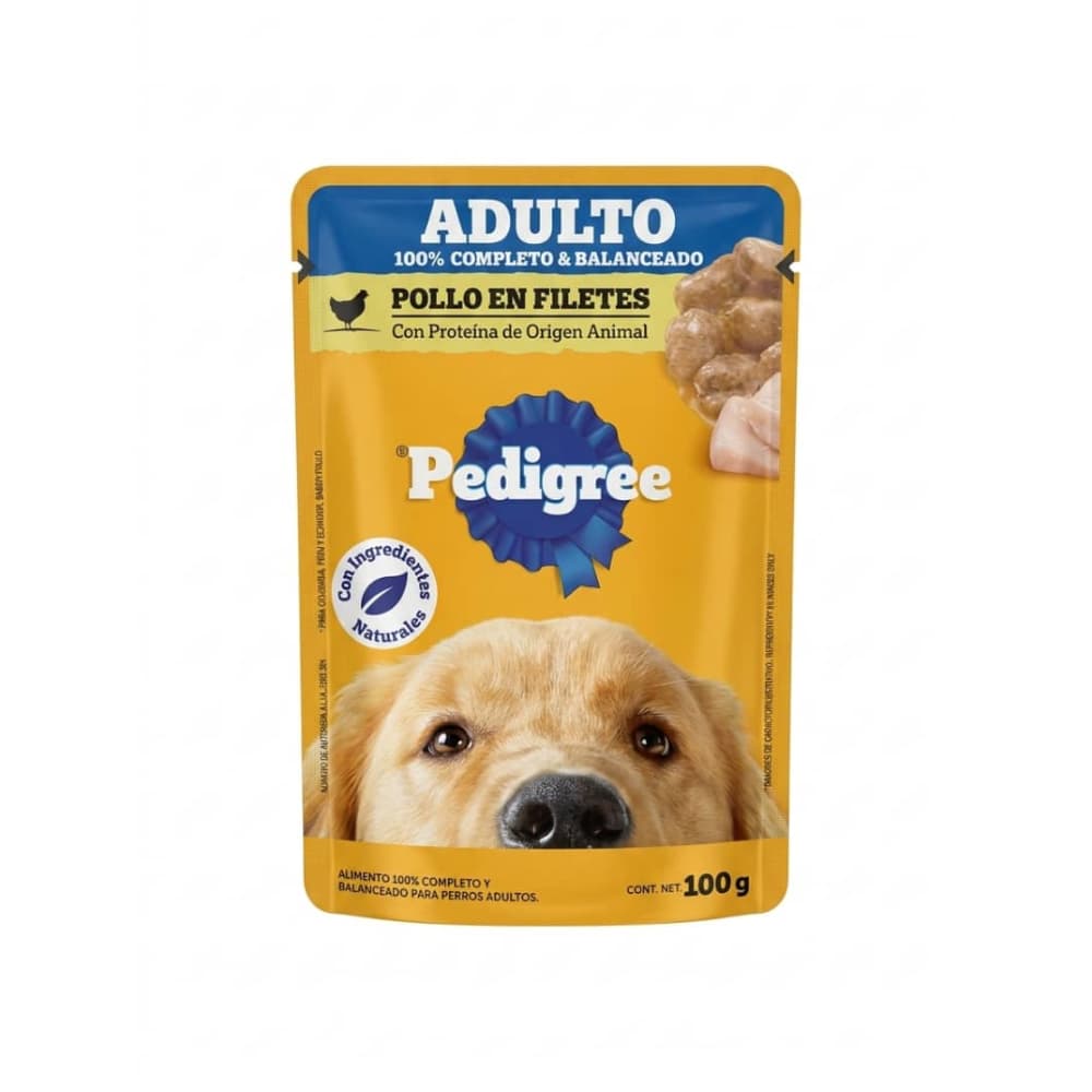 Comida para perros adultos pollo en filetes Pedigree (100 g / 3.52 oz) - 6