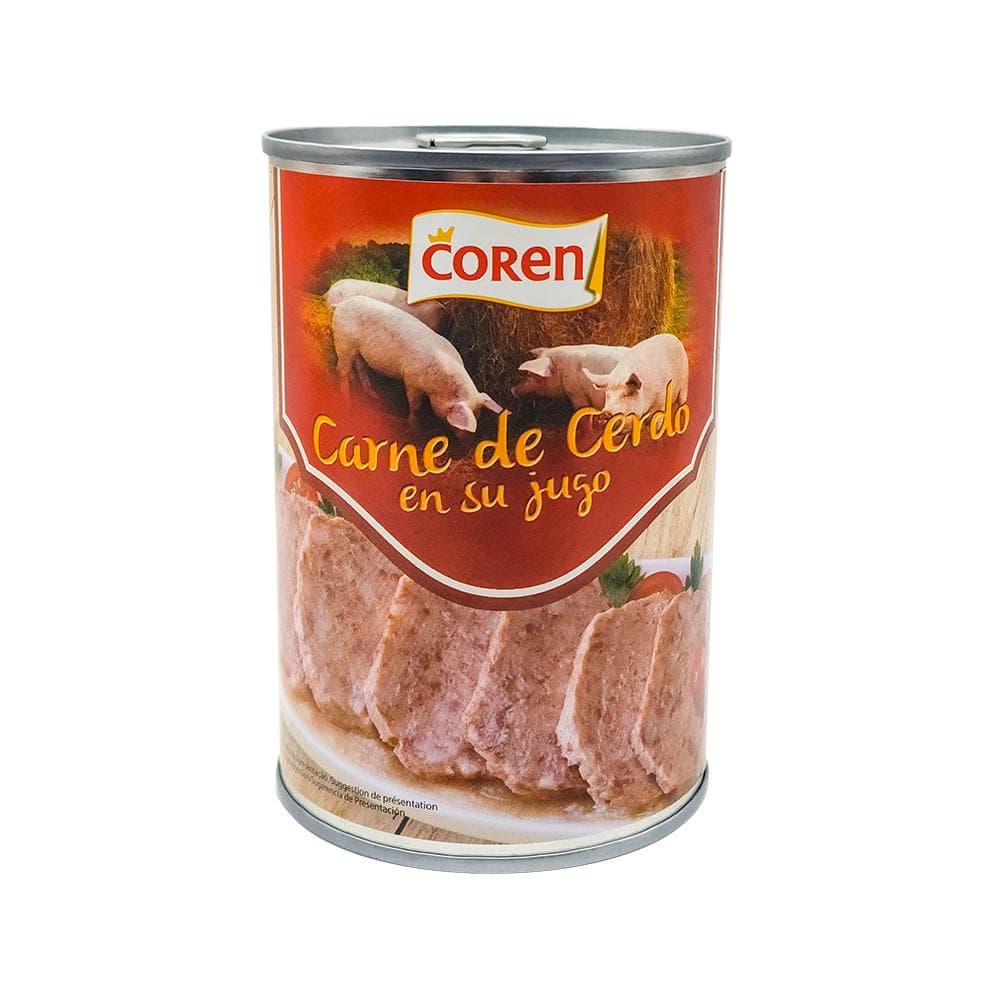 Carne de cerdo en su jugo Coren (400 g / 14.12 oz)