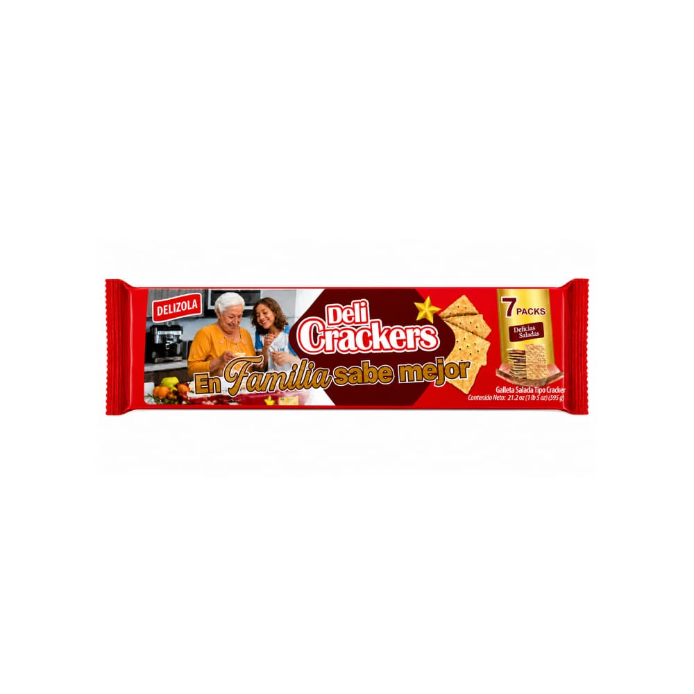 Galletas saladas tipo cracker Delizola (595 g / 1.3 lb)