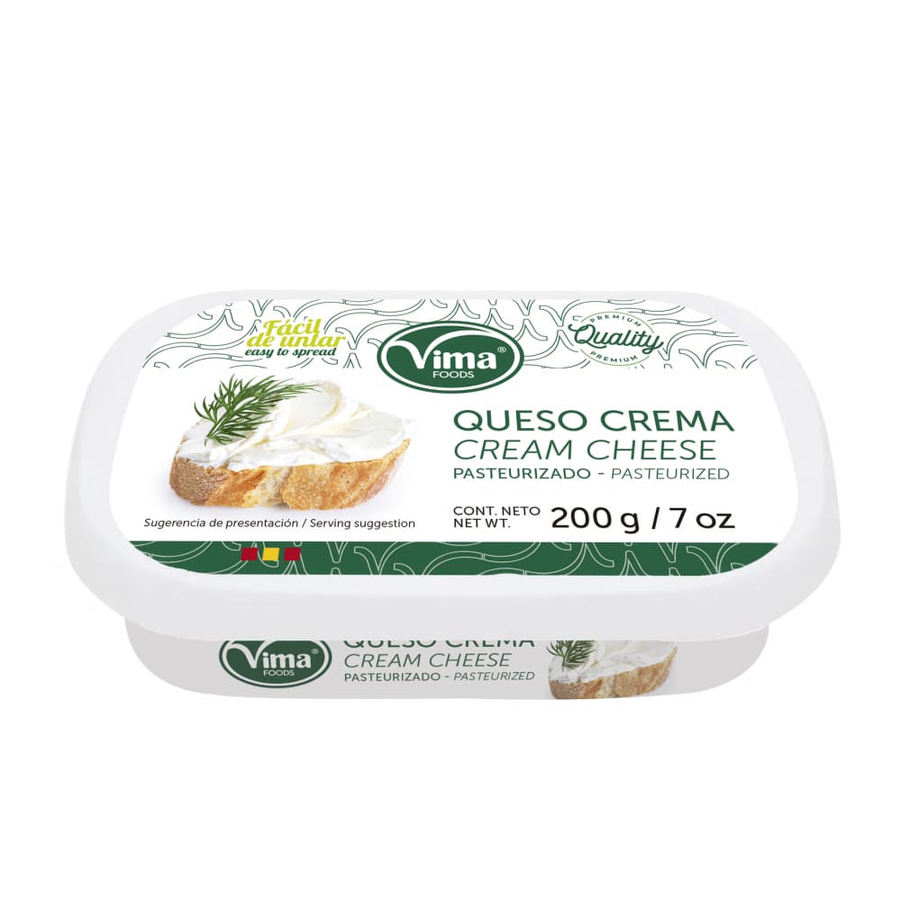 Queso crema pasteurizado Vima Foods (200 g / 7 oz) - 5