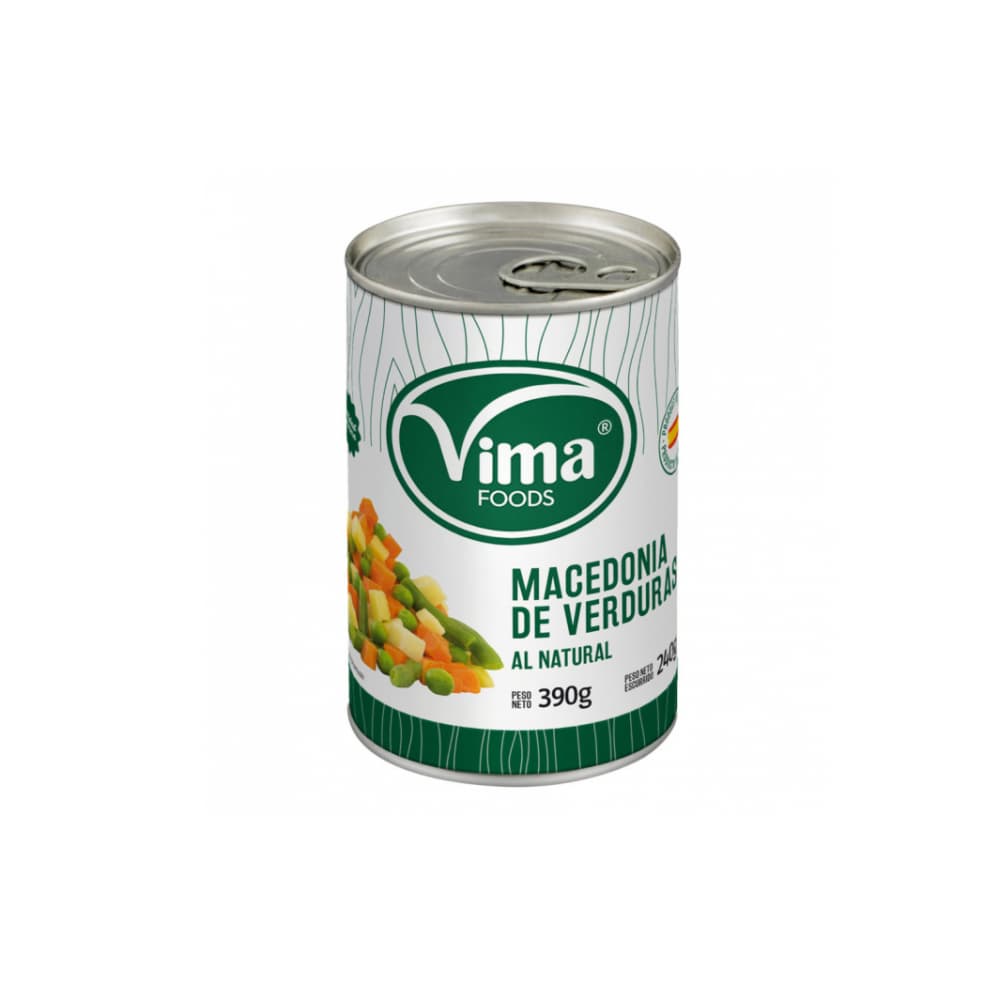 Macedonia de verduras al natural Vima Foods (390 g / 13.75 oz)
