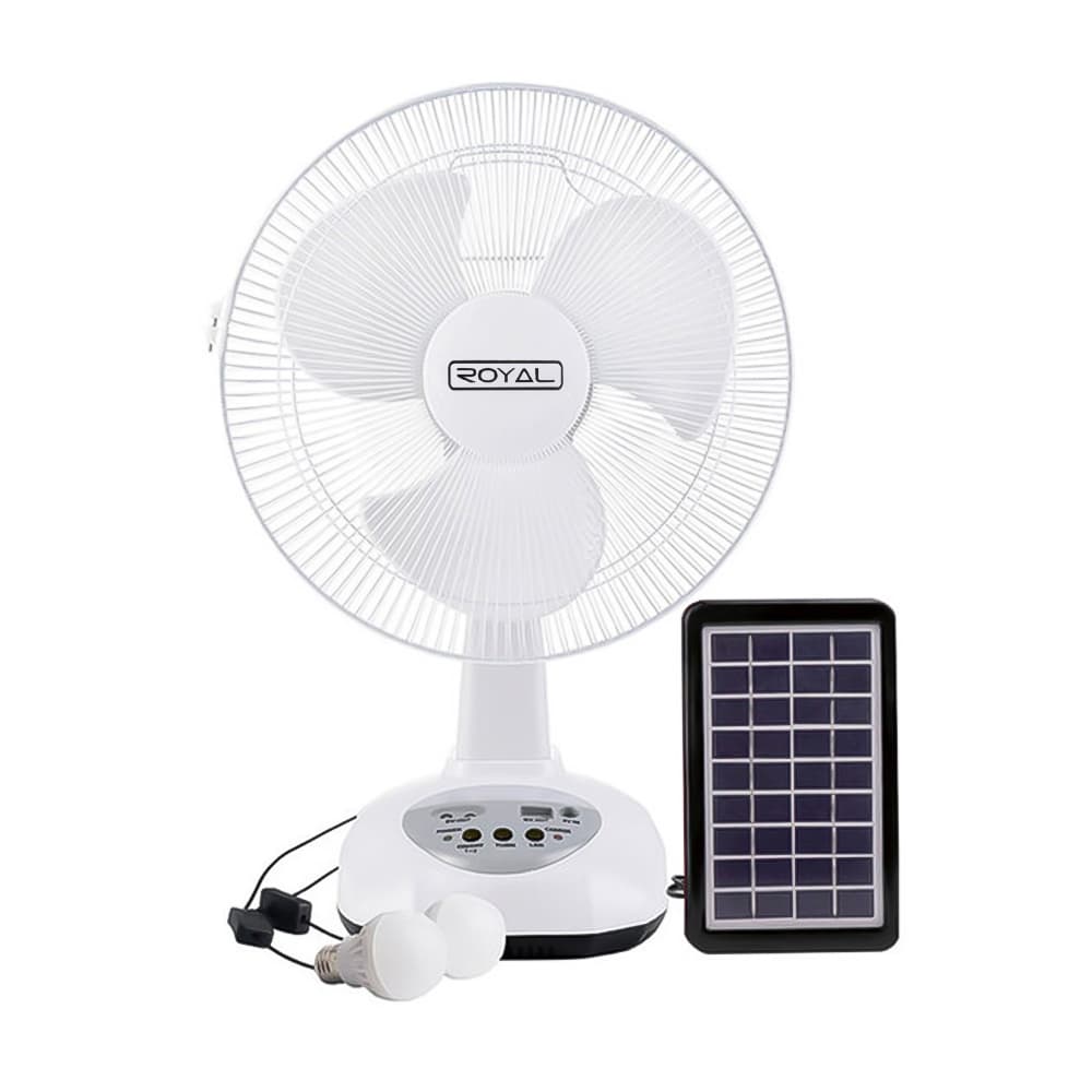 Ventilador blanco recargable 12" Royal RA12RSL - 2