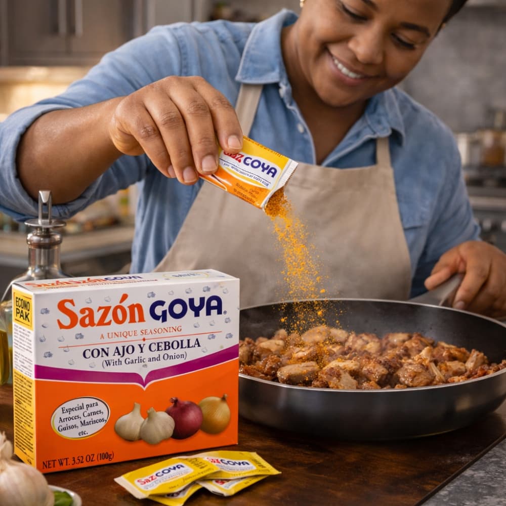 Sazón con ajo y cebolla Goya (100 g / 3.5 oz) - 4
