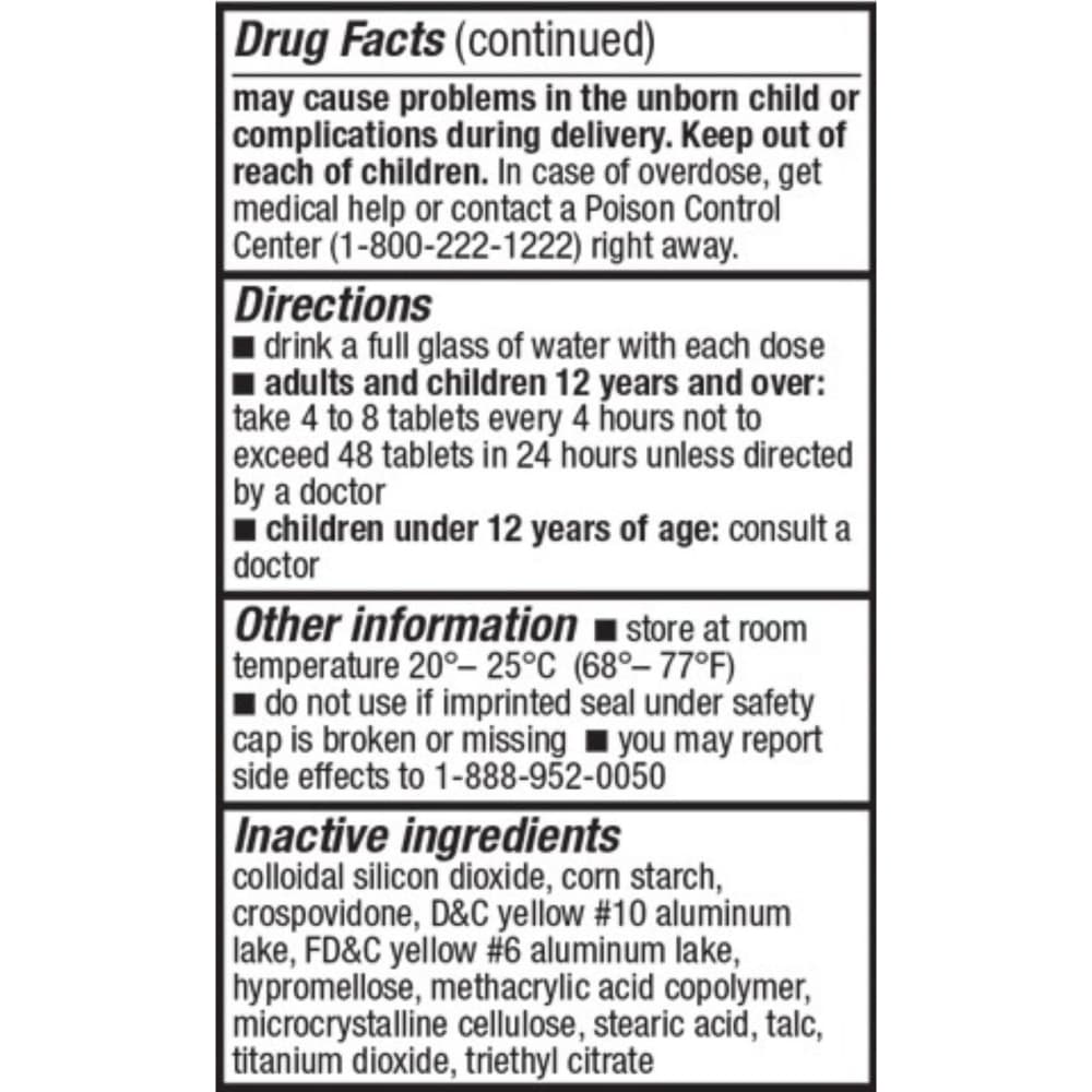 Aspirina. Ácido acetilsalicílico 81 mg CAREALL (120 tabletas) - 6
