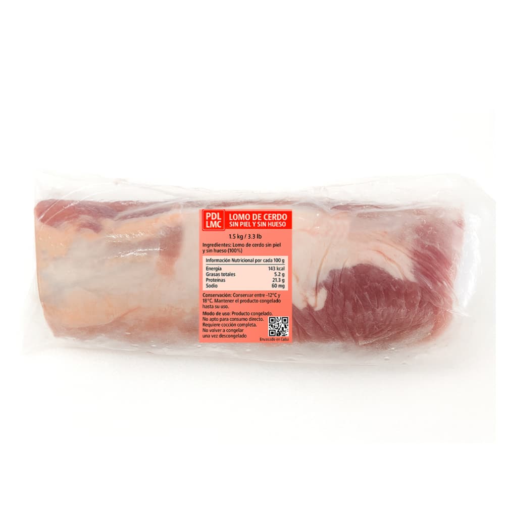 Lomo de cerdo sin piel y sin hueso PDL LMC (1.5 kg / 3.3 lb) - 3