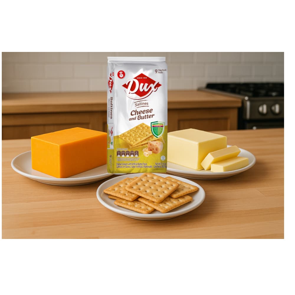 Galletas saladas sabor queso y mantequilla Dux (202.5 g / 7.14 oz) - 3