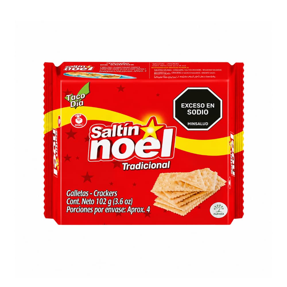 Galletas saladas tradicional Saltín Noel (102 g / 3.6 oz)