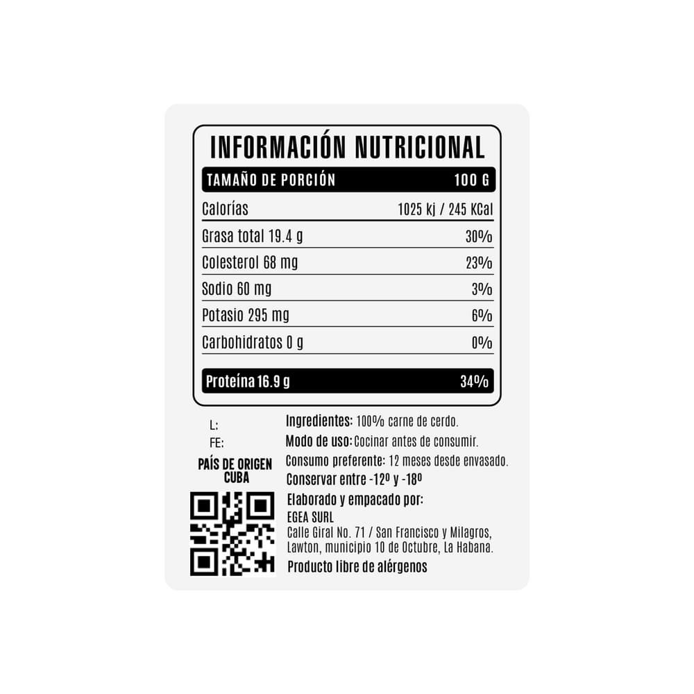 Picadillo de cerdo Cosecha Real (1 kg / 2.2 lb) - 4