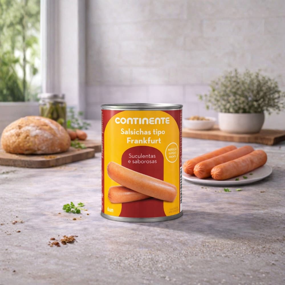 Salchichas Frankfurt en lata, sin gluten, Continente (250 g / 8.8 oz) - 5