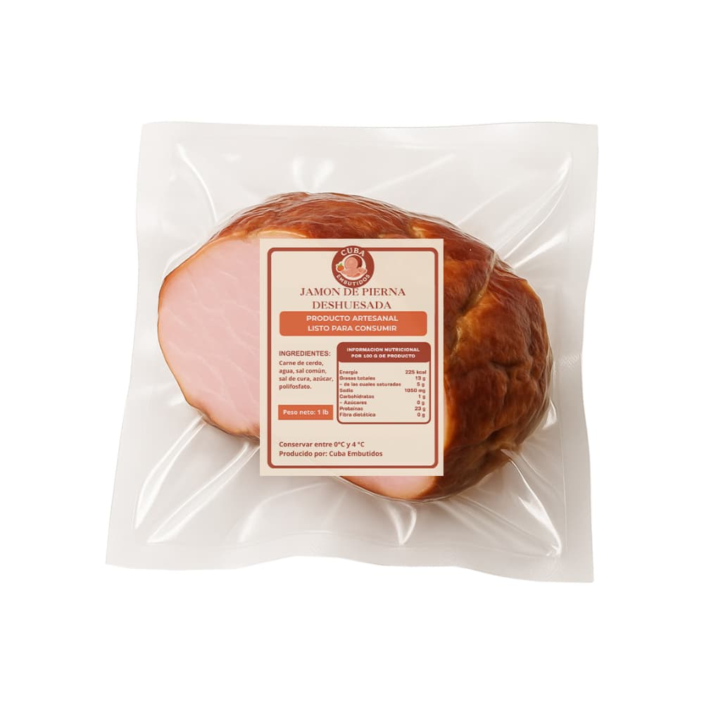 Jamón de pierna deshuesada Cuba Embutidos (454 g / 1 lb) - 2
