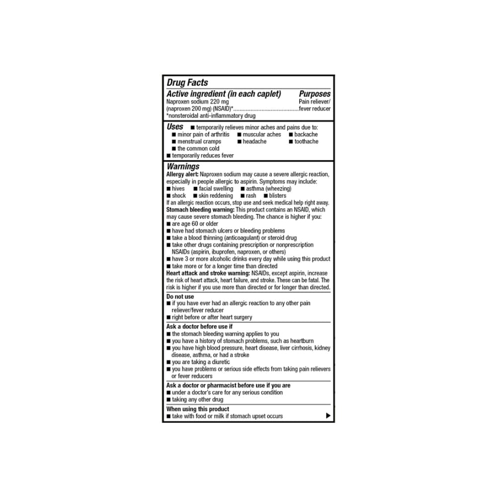 Naproxeno sódico 220 mg GoodSense (50 cápsulas) - 6