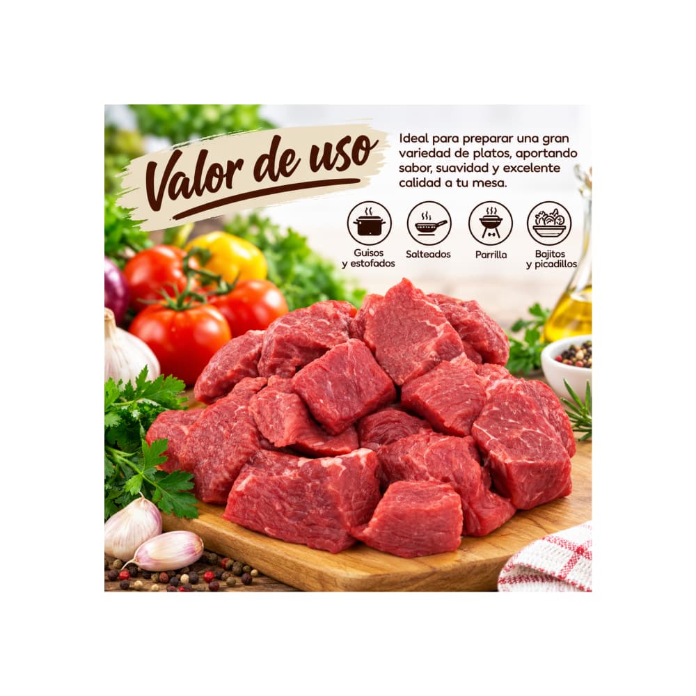 Carne de res troceada LF (1 kg / 2.2 lb) - 4
