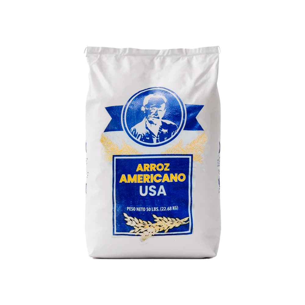 Arroz de grano largo americano Aloy (22.68 kg / 50 lb)