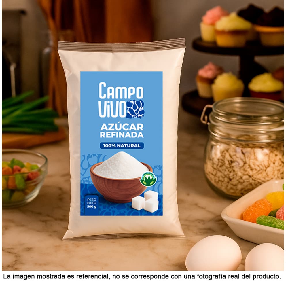 Azúcar blanca refinada Campo Vivo (500 g / 1.1 lb) - 5