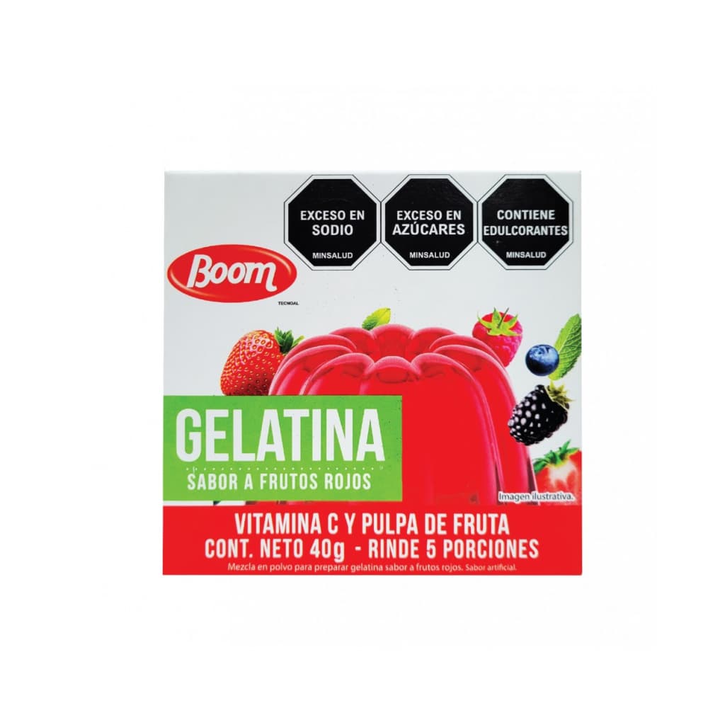 Gelatina sabor a frutos rojos Boom (40 g / 1.4 oz)