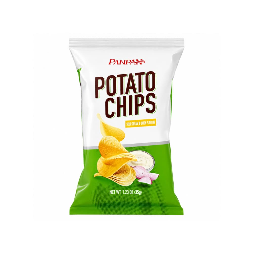 Papas fritas sabor crema agria y cebolla Panpan (35 g / 1.23 oz)