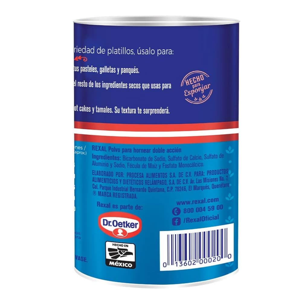 Polvo para hornear, capear y esponjar Rexal (100 g / 3.52 oz) - 4