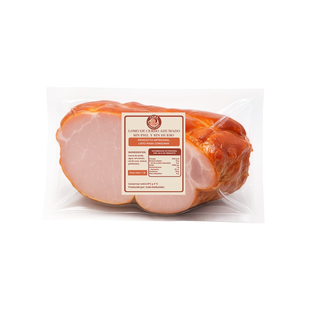 Lomo de cerdo ahumado sin piel y sin hueso (454 g / 1 lb)