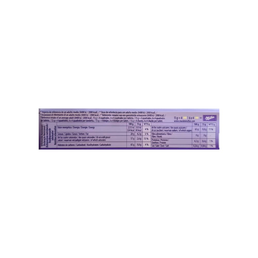 Tableta de chocolate blanco Milka (90 g / 3.17 oz) - 4