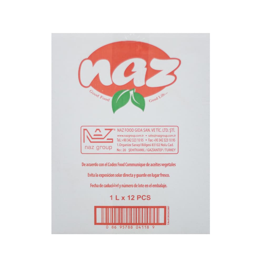 Caja de aceite de girasol Naz (12 x 1 L) - 3