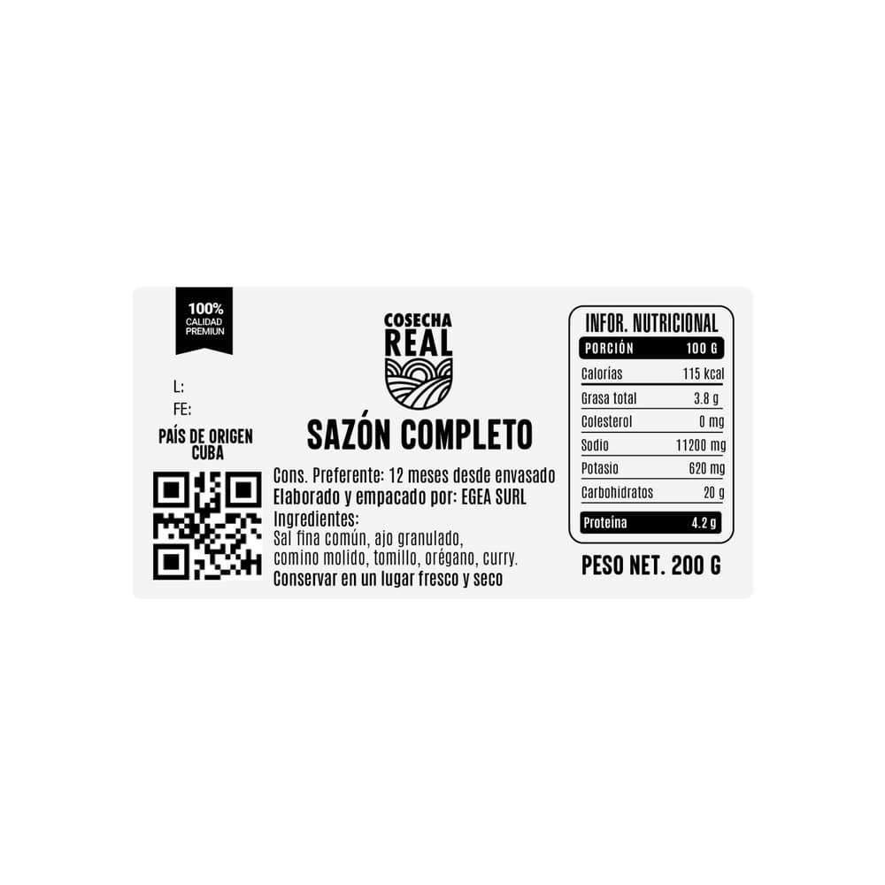 Sazón completo Cosecha Real (200 g / 7.05 oz) - 2