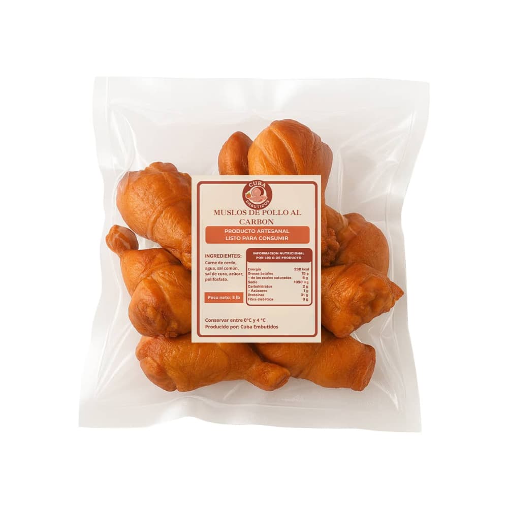 Muslos de pollo al carbon Cuba Embutidos (1.361 kg / 3 lb) - 2