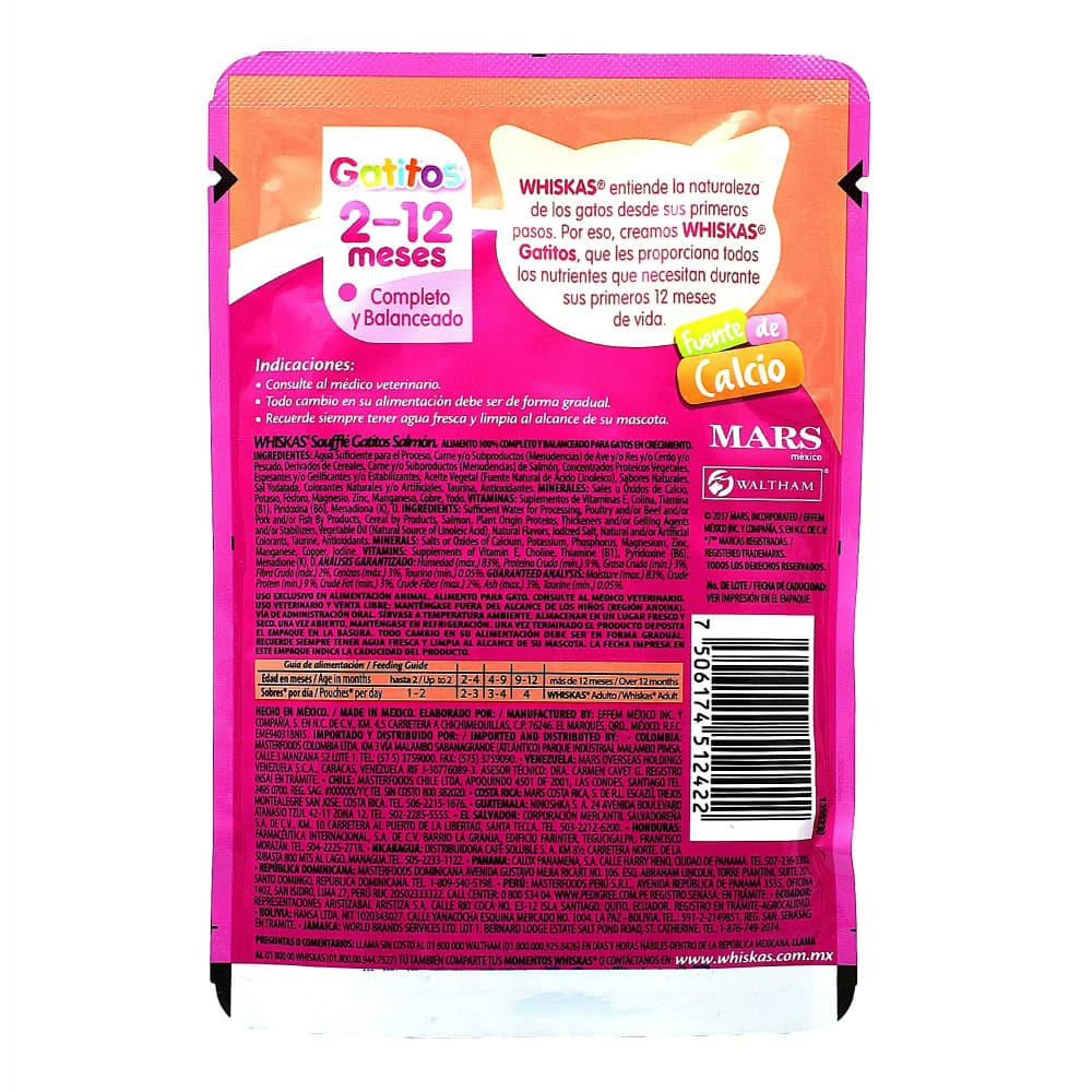Alimento para gatitos de 2 a 12 meses soufflé de salmón Whiskas (85 g / 2.99 oz) - 2