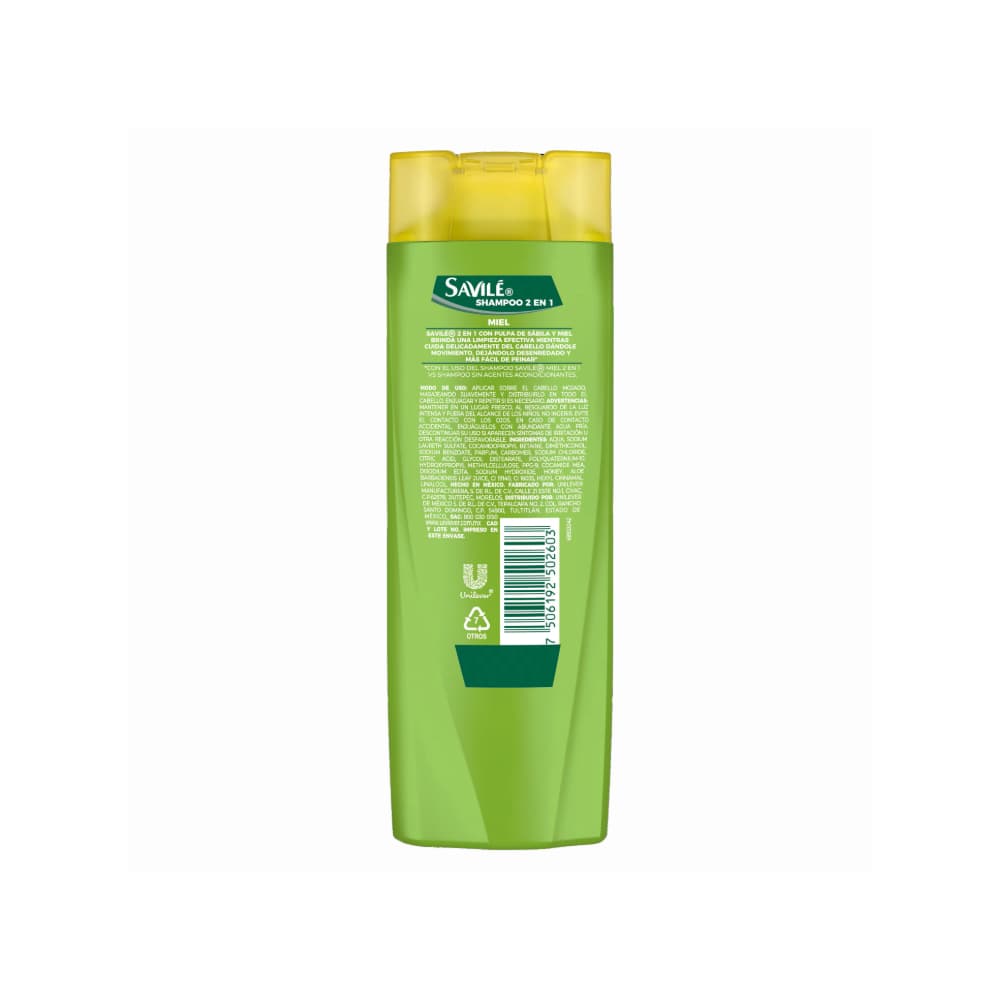Champú pulpa de sábila y miel Savilé (180 ml) - 2