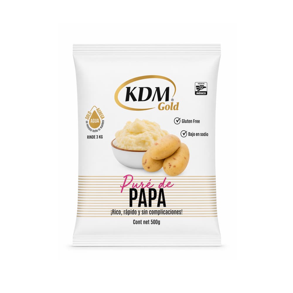 Puré de papa instantáneo KDM Gold (500 g / 1.10 lb)