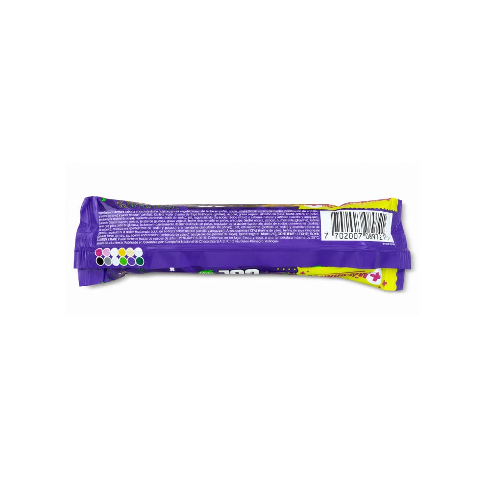 Galleta cubierta con sabor a chocolate dulce con caramelo, arroz crujiente y maní Gol (31 g / 1.09 oz) - 2