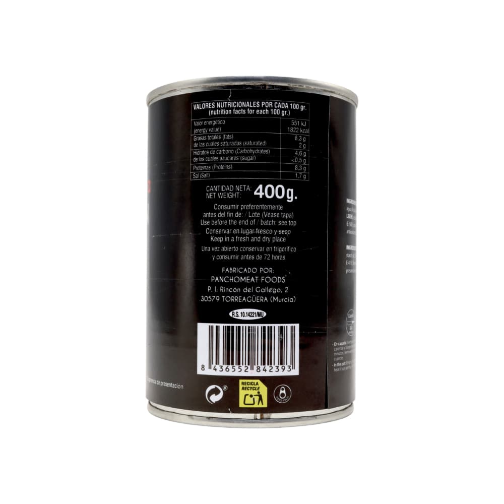 Spam fiambre luncheon de cerdo Martínez Campera (400 g / 14.11 oz) - 3